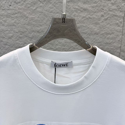 ロエベスーパーコピー LOEWE 新作タッセル刺繍入り半袖Tシャツ