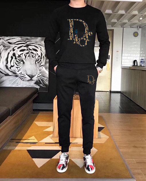 ディオールブランドコピー Dior 最新のトレンドクルーネックのスウェットシャツとパンツのセット