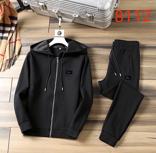ディオール Dior 最新の人気のフード付きジップアップスウェットシャツとパンツのセット