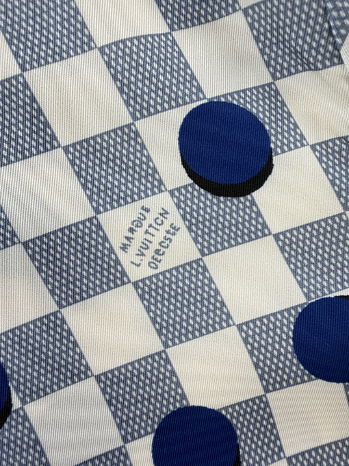 ルイヴィトンスーパーコピー チェック柄のドット柄半袖シャツ