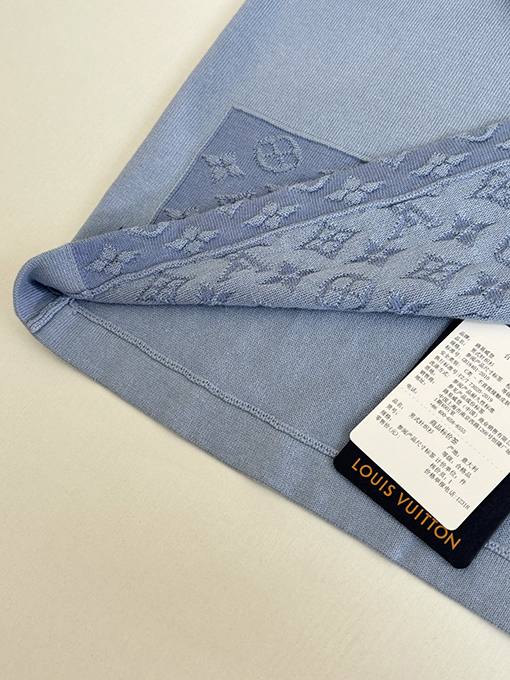 ルイヴィトンスーパーコピー Monogram ジャカードパッチワークニット半袖Tシャツ