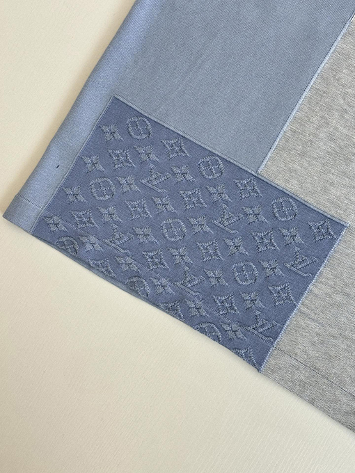 ルイヴィトンスーパーコピー Monogram ジャカードパッチワークニット半袖Tシャツ