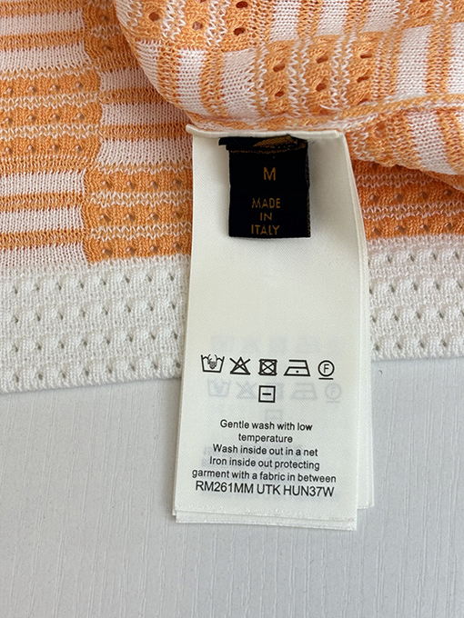 ルイヴィトンブランドスーパーコピー チェック柄のカラーブロック透かし編ポロカラー付きみ半袖シャツ