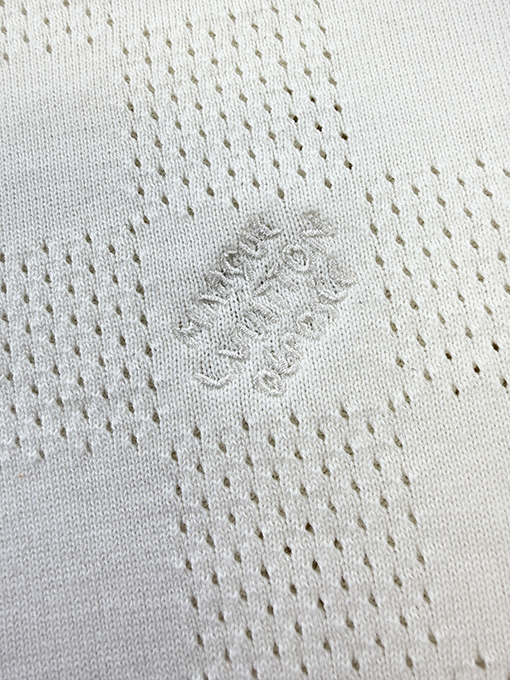 ルイヴィトン メッシュロゴ入り半袖クルーネックTシャツ