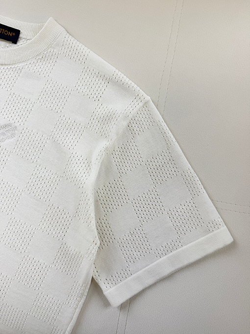 ルイヴィトン メッシュロゴ入り半袖クルーネックTシャツ