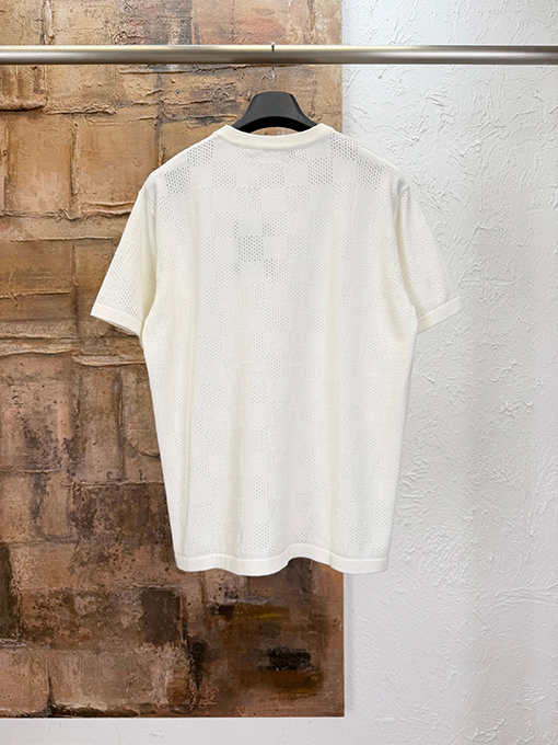 ルイヴィトン メッシュロゴ入り半袖クルーネックTシャツ