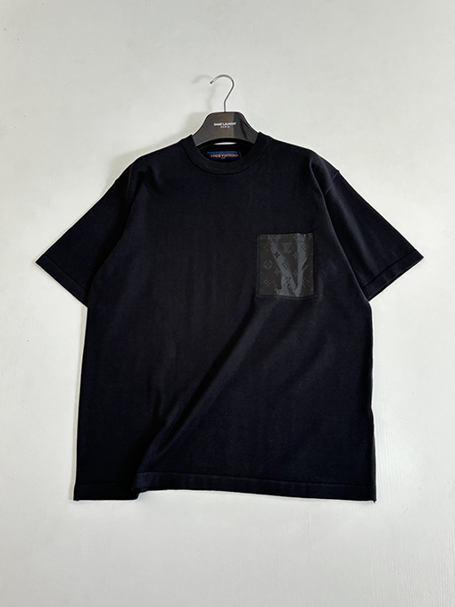 ルイヴィトンコピー Monogram ナイロンポケット付きニット半袖Tシャツ