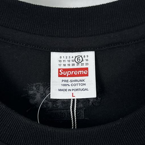 シュプリーム X マルタンマルジェラ MONEY S/S TOP コラボレーションによるゴールドフェザープリント半袖Tシャツ