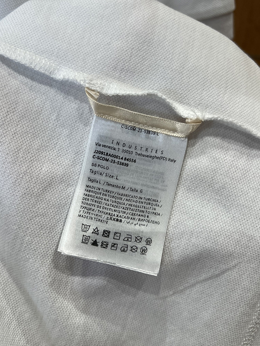 モンクレール Moncler バッジプリント入り半袖ポロシャツ