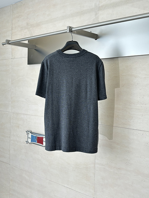 グッチ Gucci レタージャカードロゴ入りニット半袖Tシャツ