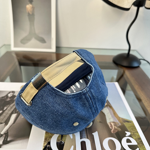 シャネルスーパーコピー デニムのカラーブロックベースボールキャップ