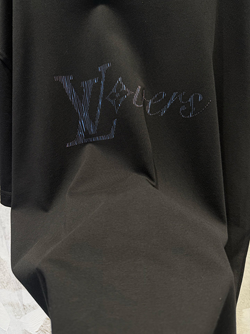 ルイヴィトン LV グラデーション光沢コットン半袖Tシャツ