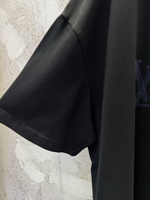 ルイヴィトン LV グラデーション光沢コットン半袖Tシャツ