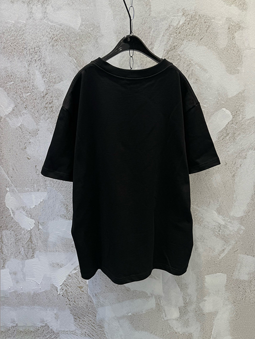 ディオールスーパーコピー Christian Dr 1947 シグネチャーのフロッキープリント入りクルーネック半袖Tシャツ