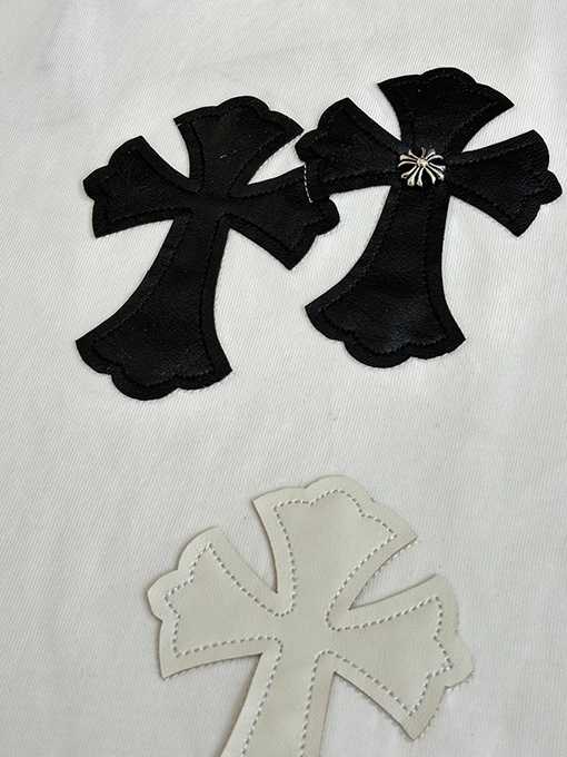 クロムハーツ カラーブロックのクロス柄半袖Tシャツ