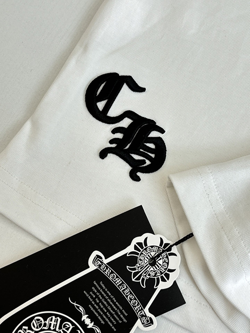 クロムハーツ カラーブロックのクロス柄半袖Tシャツ