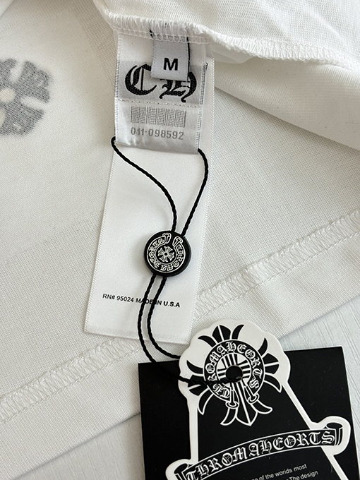 クロムハーツ カラーブロックのクロス柄半袖Tシャツ