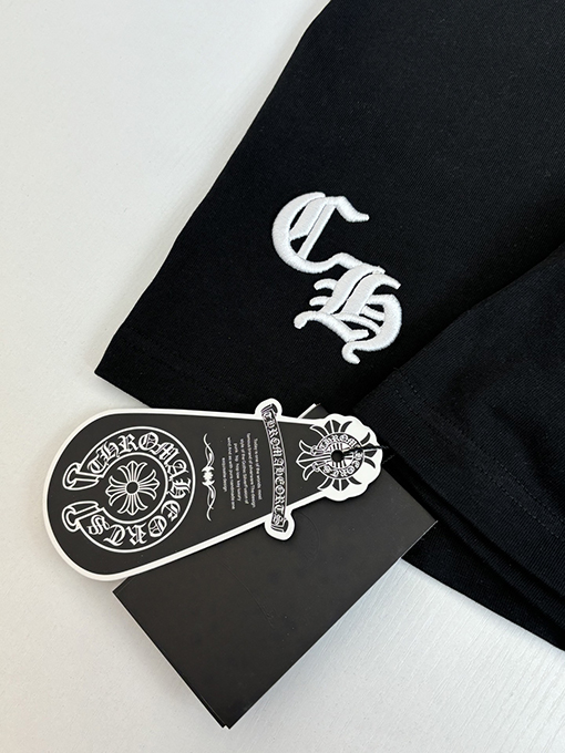 クロムハーツ カラーブロックのクロス柄半袖Tシャツ