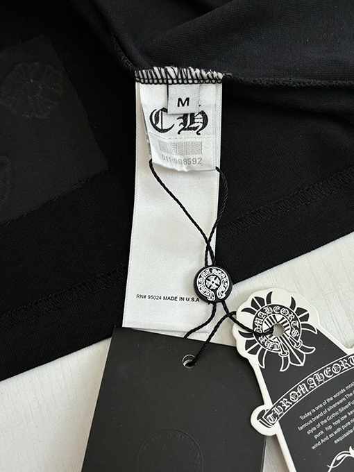 クロムハーツ カラーブロックのクロス柄半袖Tシャツ