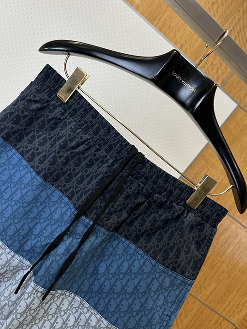 ディオールコピー グラデーションプリントのドローストリング付きカジュアルショーツ