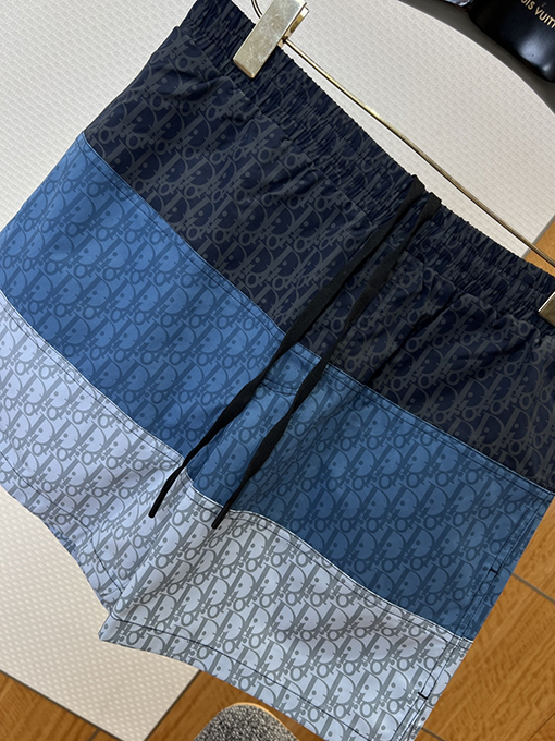 ディオールコピー グラデーションプリントのドローストリング付きカジュアルショーツ