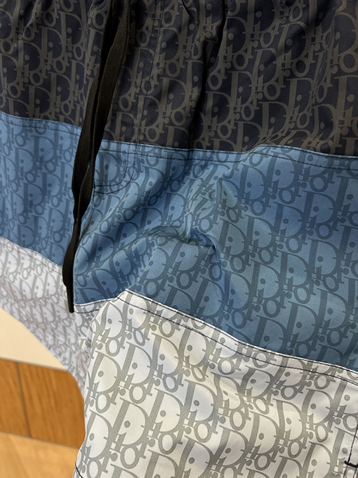 ディオールコピー グラデーションプリントのドローストリング付きカジュアルショーツ