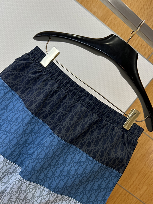 ディオールコピー グラデーションプリントのドローストリング付きカジュアルショーツ