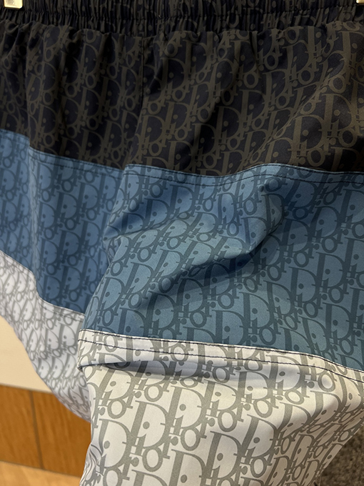 ディオールコピー グラデーションプリントのドローストリング付きカジュアルショーツ