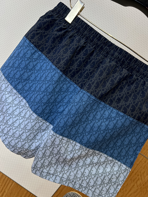 ディオールコピー グラデーションプリントのドローストリング付きカジュアルショーツ