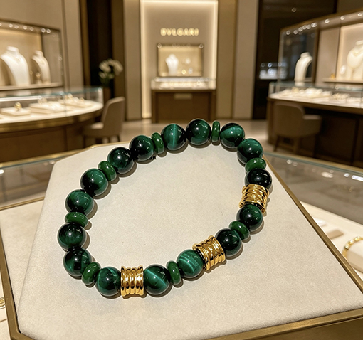 ブルガリ DIVAS‘ DREAM 天然タイガーアイブレスレットシリーズ