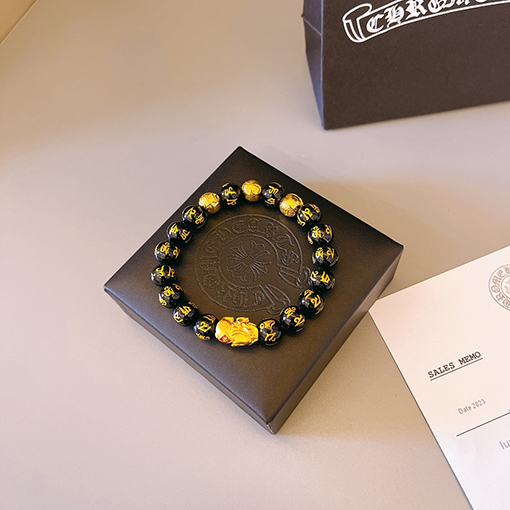 クロムハーツスーパーコピー 天然シルバービーズブレスレット