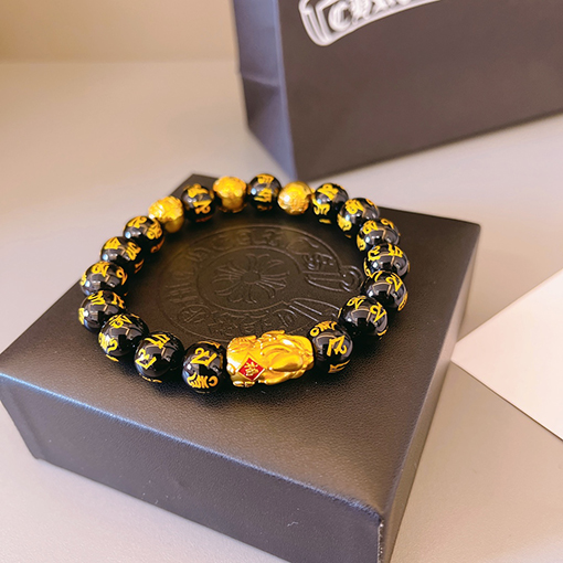 クロムハーツスーパーコピー 天然シルバービーズブレスレット