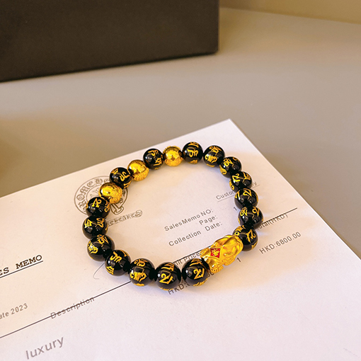 クロムハーツスーパーコピー 天然シルバービーズブレスレット