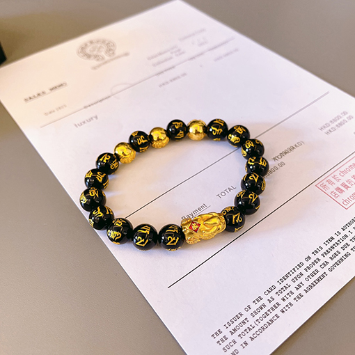 クロムハーツスーパーコピー 天然シルバービーズブレスレット