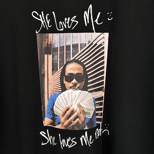 シュプリームブランドコピー Supreme MAX B TEE ヒップホップアーティストのキャラクタープリント入り半袖Tシャツ