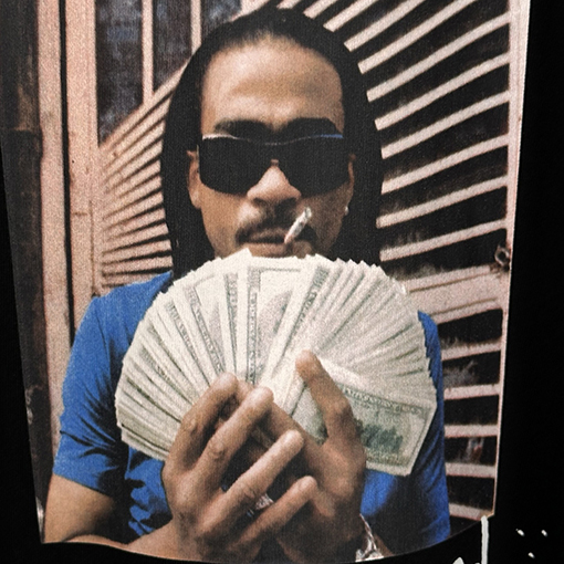 シュプリームブランドコピー Supreme MAX B TEE ヒップホップアーティストのキャラクタープリント入り半袖Tシャツ