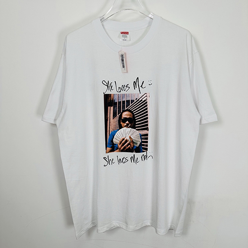 シュプリームブランドコピー Supreme MAX B TEE ヒップホップアーティストのキャラクタープリント入り半袖Tシャツ