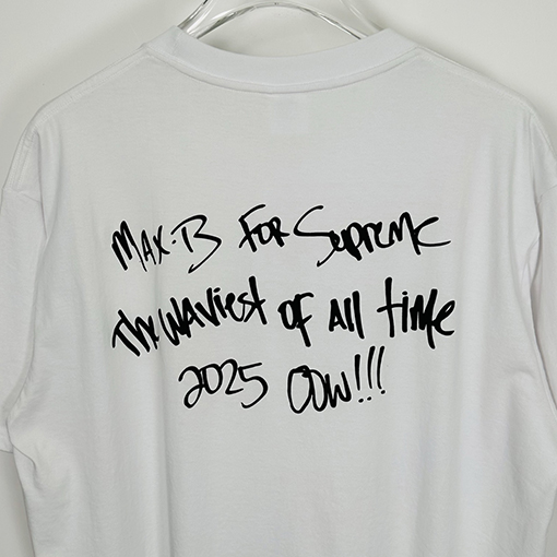 シュプリームブランドコピー Supreme MAX B TEE ヒップホップアーティストのキャラクタープリント入り半袖Tシャツ