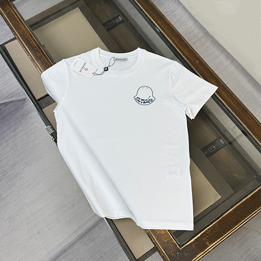 モンクレール Moncler 新作クラシックプリントロゴ入り半袖Tシャツ