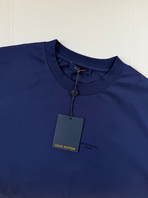 ルイヴィトン 刺繍ロゴ入り半袖Tシャツ