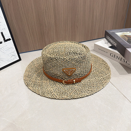 プラダブランドスーパーコピー フランス風の透かし編み麦わら帽子