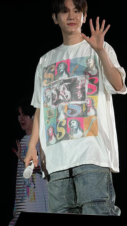 セント マイケル 漫画/アニメ風アメリカンカジュアル半袖Tシャツ