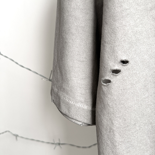 セントマイケル × ホットウィール × ランドローバー ヘビーウェイトのダメージウォッシュ半袖Tシャツ