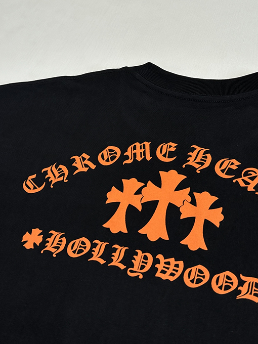 クロムハーツブランドコピー Hollywood 限定ポケットプリント半袖Tシャツ