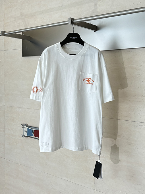 クロムハーツブランドコピー Hollywood 限定ポケットプリント半袖Tシャツ