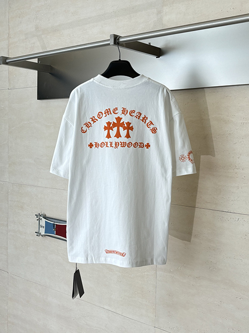 クロムハーツブランドコピー Hollywood 限定ポケットプリント半袖Tシャツ