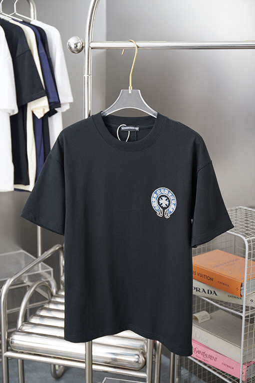 クロムハーツ ホットフィックスシリコンレター半袖Tシャツ