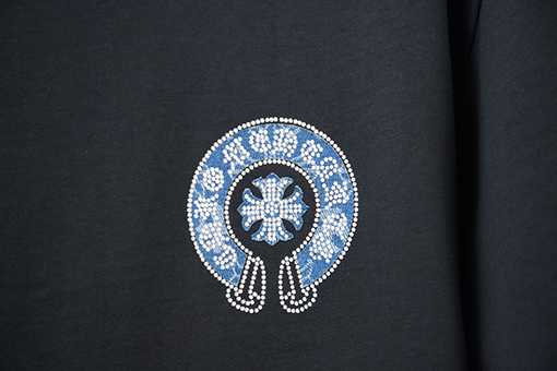 クロムハーツ ホットフィックスシリコンレター半袖Tシャツ