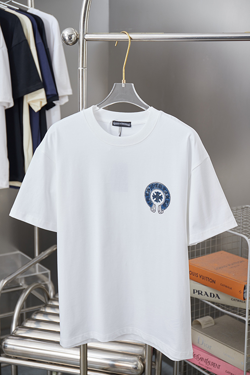 クロムハーツ ホットフィックスシリコンレター半袖Tシャツ