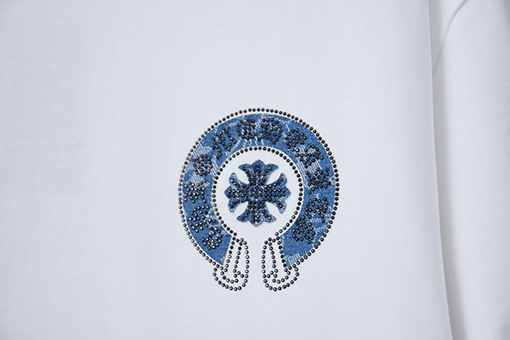 クロムハーツ ホットフィックスシリコンレター半袖Tシャツ